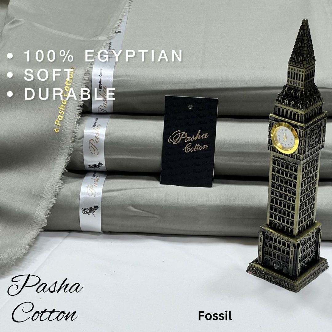PASHA Premium Quality Soft Cotton Unstitched Suit for Men | Fossil