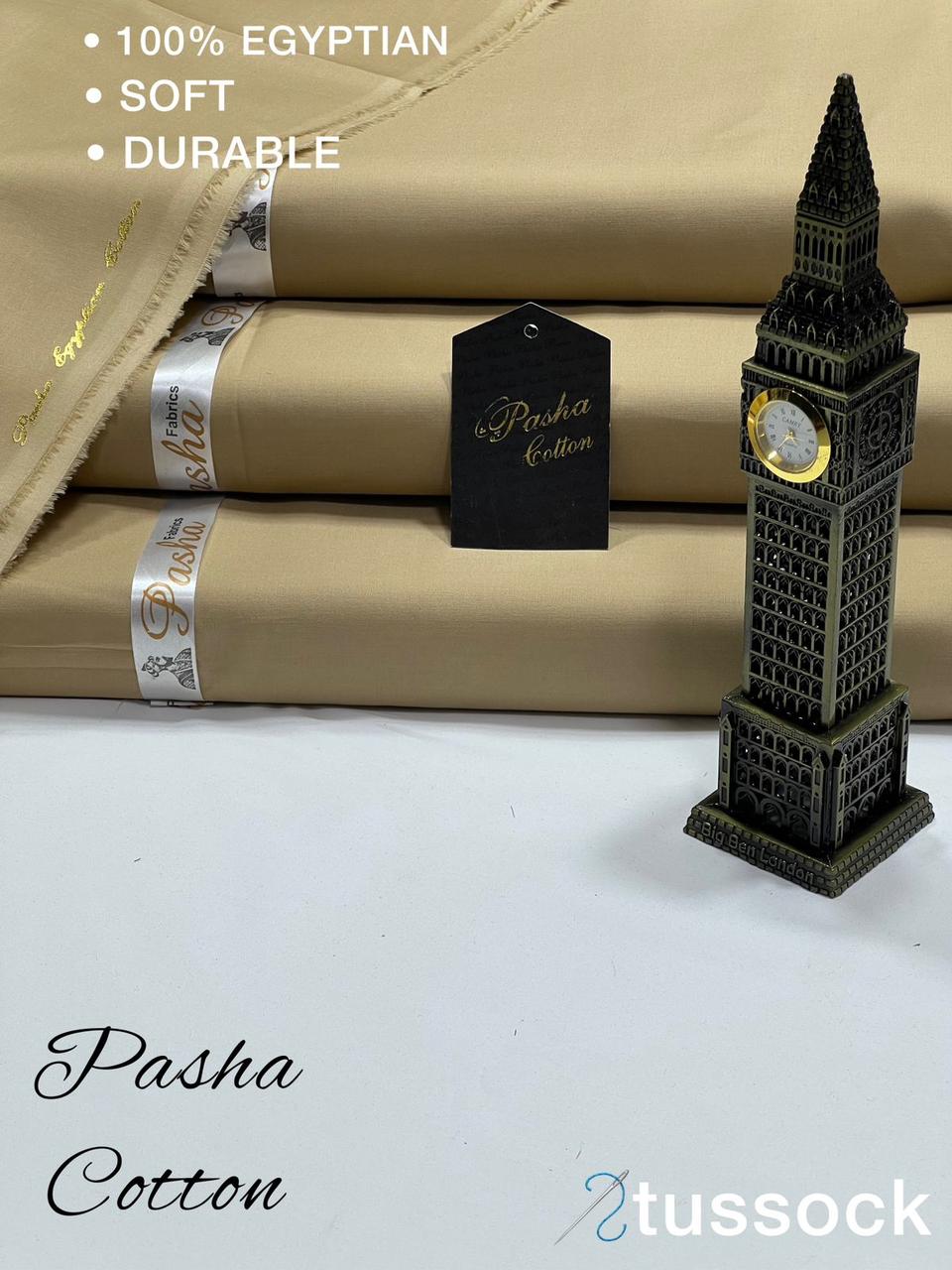 PASHA Premium Quality Soft Cotton Unstitched Suit for Men | Tussock