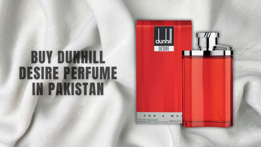 Dunhill Desire Perfume – Luxury Fragrance in Red Bottle.