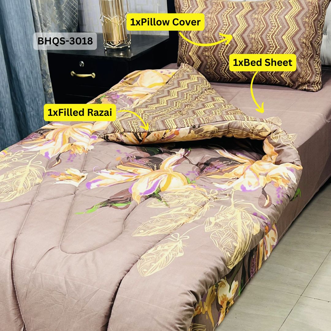 Comforter House | Vicky Razai / Quilt Set | Single Bed | BHQS-3018