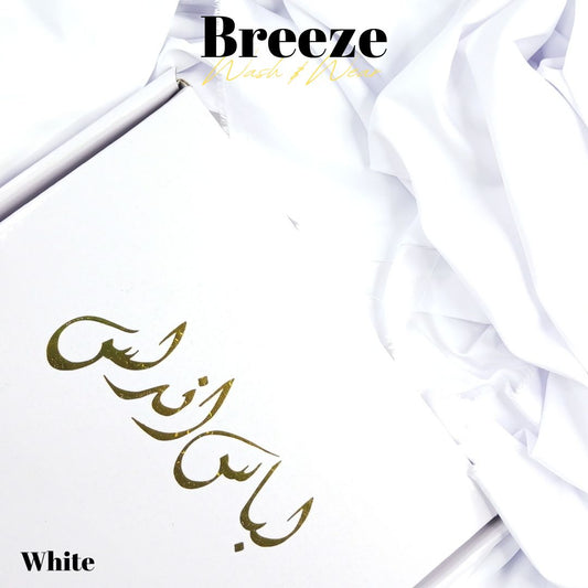 Breeze by Libas-e-Andalus - Premium Quality Wash and Wear | White