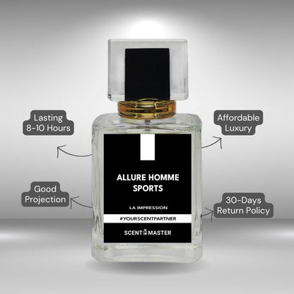 Allure Homme Sport – Impression by Scent Master | Gift Pack | 50 ML Bottle