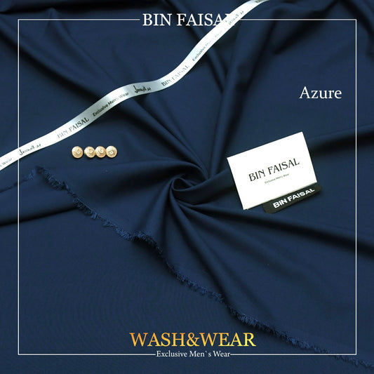 BIN FASIAL Regent Men's Wash and Wear Tropical Fabric. Premium quality, comfortable, and easy to care for. 4 meters long and 52 inches wide. Comes with branded bag, inlay card, tags, label, ribbon, and buttons. Available online at the best price in Pakistan.