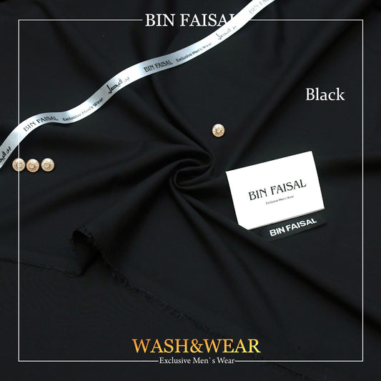 BIN FASIAL Regent Men's Wash and Wear Tropical Fabric. Premium quality, comfortable, and easy to care for. 4 meters long and 52 inches wide. Comes with branded bag, inlay card, tags, label, ribbon, and buttons. Available online at the best price in Pakistan.