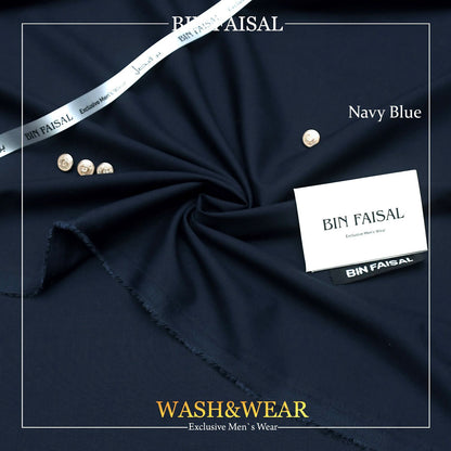 BIN FASIAL Regent Men's Wash and Wear Tropical Fabric. Premium quality, comfortable, and easy to care for. 4 meters long and 52 inches wide. Comes with branded bag, inlay card, tags, label, ribbon, and buttons. Available online at the best price in Pakistan.