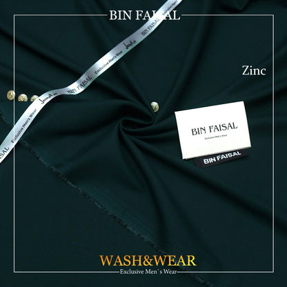 BIN FASIAL Regent Men's Wash and Wear Tropical Fabric. Premium quality, comfortable, and easy to care for. 4 meters long and 52 inches wide. Comes with branded bag, inlay card, tags, label, ribbon, and buttons. Available online at the best price in Pakistan.