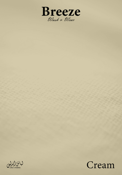 Breeze Premium Tropical Wash and Wear Unstitched Fabric for Men | Cream