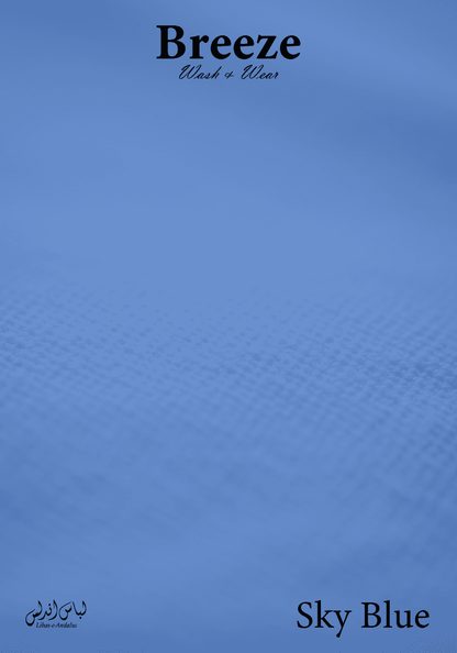 Breeze Premium Tropical Wash and Wear Unstitched Fabric for Men | Sky Blue