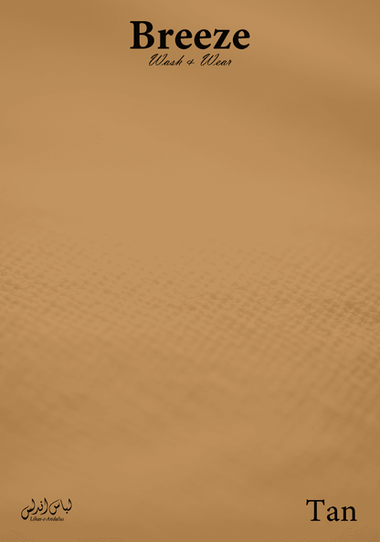 Breeze Premium Tropical Wash and Wear Unstitched Fabric for Men | Tan