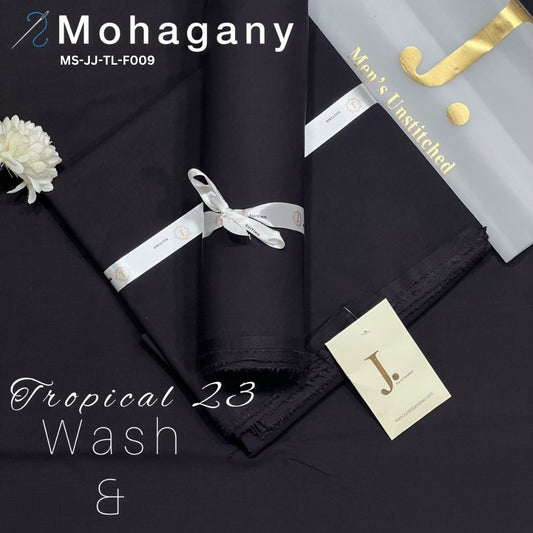 J Dot Premium Summer Tropical Unstitched Suit for MS-JJ-WW-F009 | Mahogany