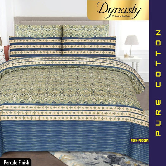 Dynasty Pure Cotton Bed Sheet | Double Bed | King Size | Box Pack | PBCK-PD3004