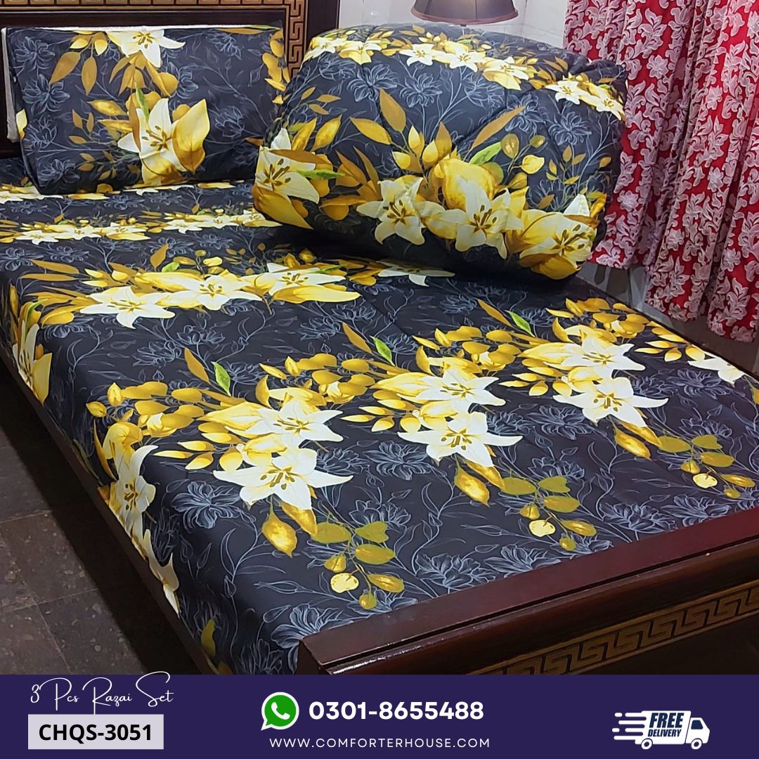 Comforter House | Vicky Razai Set | Single Bed | Standard Size | ECQS-3051