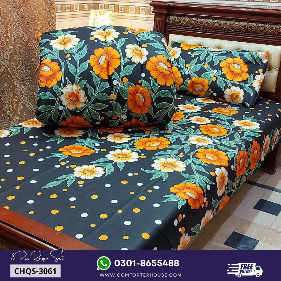 Comforter House | Vicky Razai Set | Single Bed | Standard Size | ECQS-3053