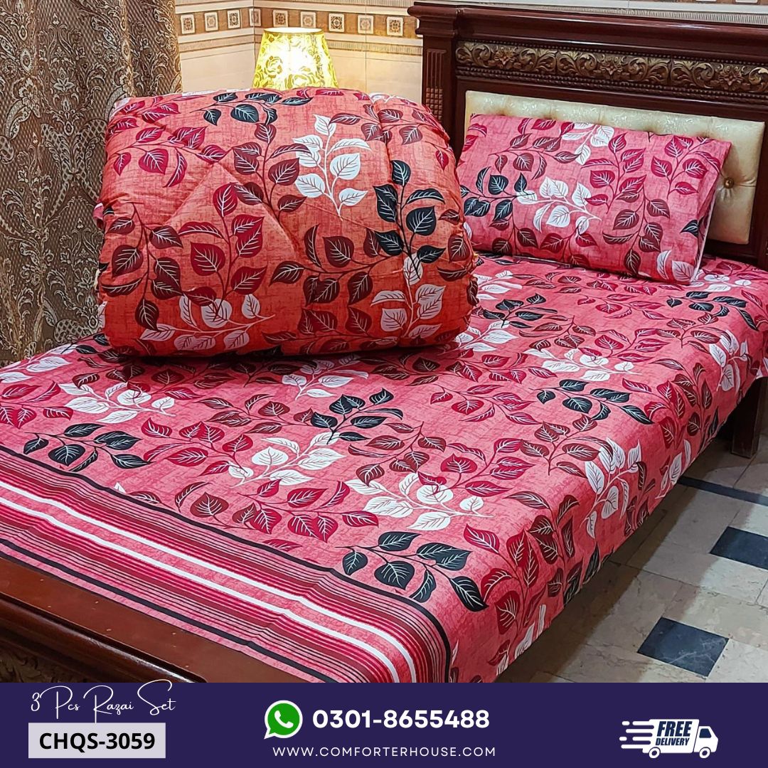 Comforter House | Vicky Razai Set | Single Bed | Standard Size | ECQS-3059