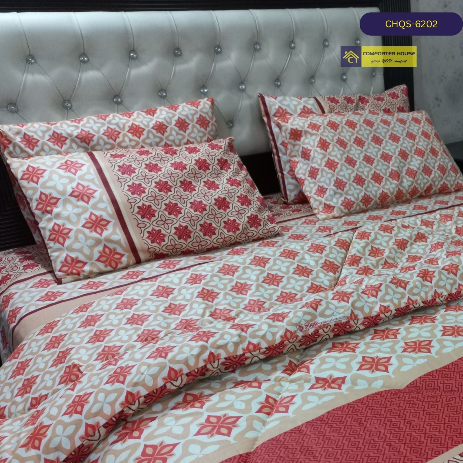 6 Pcs Vicky Razai Set | Mix Cotton | Double Bed | King Size | CHQS-6202 | Comforter House