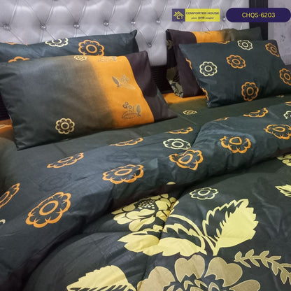 6 Pcs Vicky Razai Set | Mix Cotton | Double Bed | King Size | CHQS-6203 | Comforter House