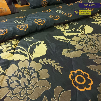 6 Pcs Vicky Razai Set | Mix Cotton | Double Bed | King Size | CHQS-6203 | Comforter House