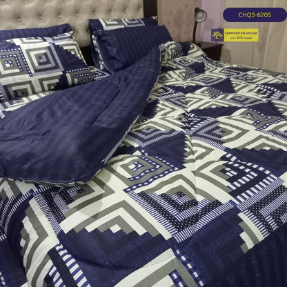 6 Pcs Vicky Razai Set | Mix Cotton | Double Bed | King Size | CHQS-6205 | Comforter House