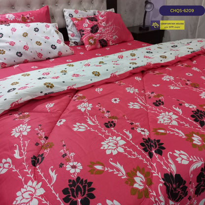 6 Pcs Vicky Razai Set | Mix Cotton | Double Bed | King Size | CHQS-6209 | Comforter House