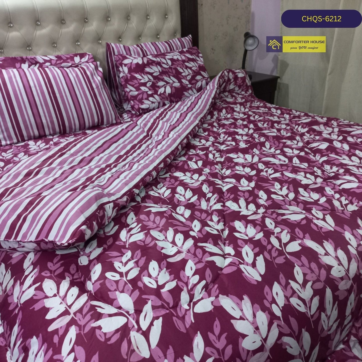 6 Pcs Vicky Razai Set | Mix Cotton | Double Bed | King Size | CHQS-6212 | Comforter House