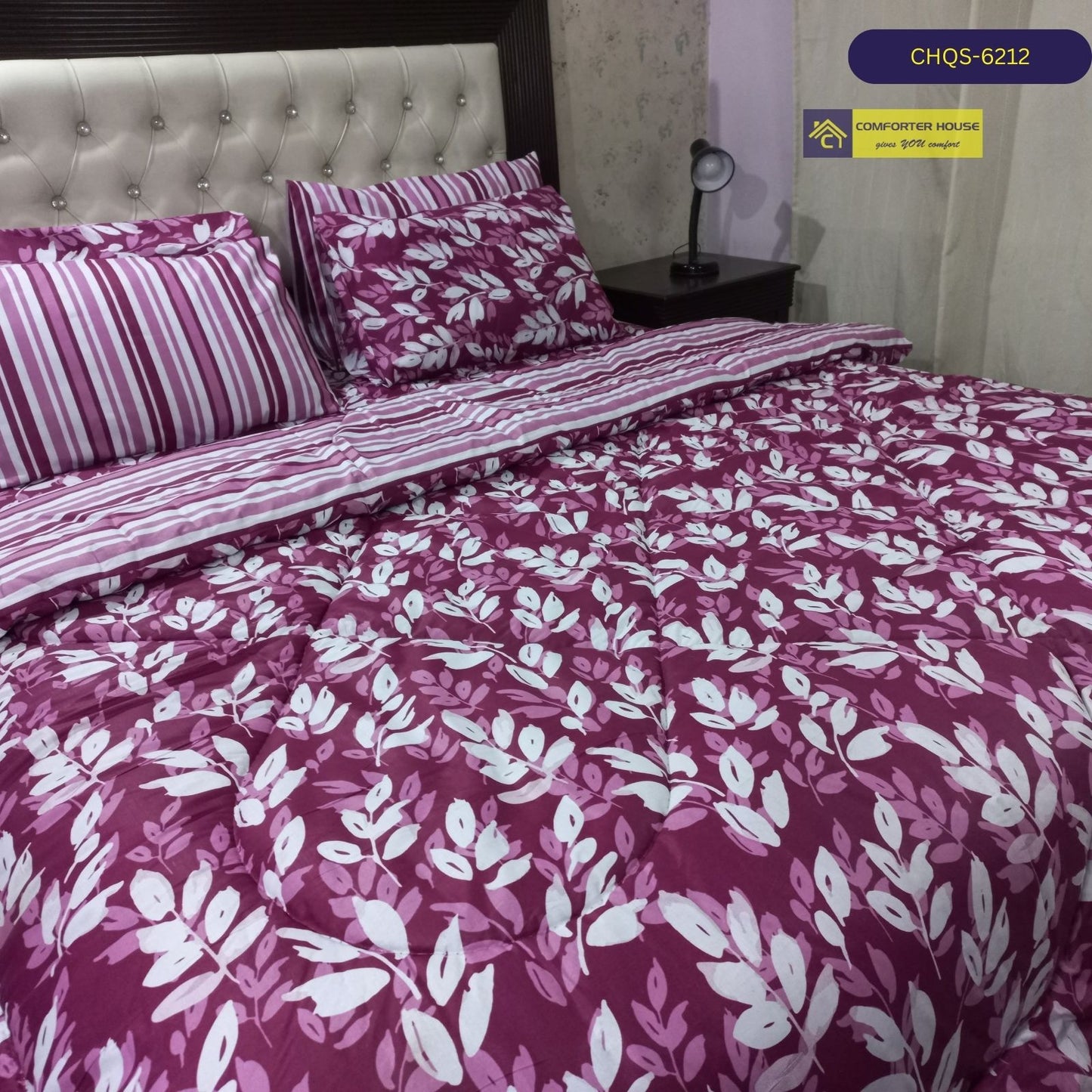 6 Pcs Vicky Razai Set | Mix Cotton | Double Bed | King Size | CHQS-6212 | Comforter House