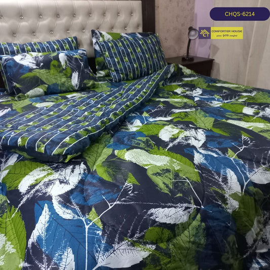 6 Pcs Vicky Razai Set | Mix Cotton | Double Bed | King Size | CHQS-6214 | Comforter House