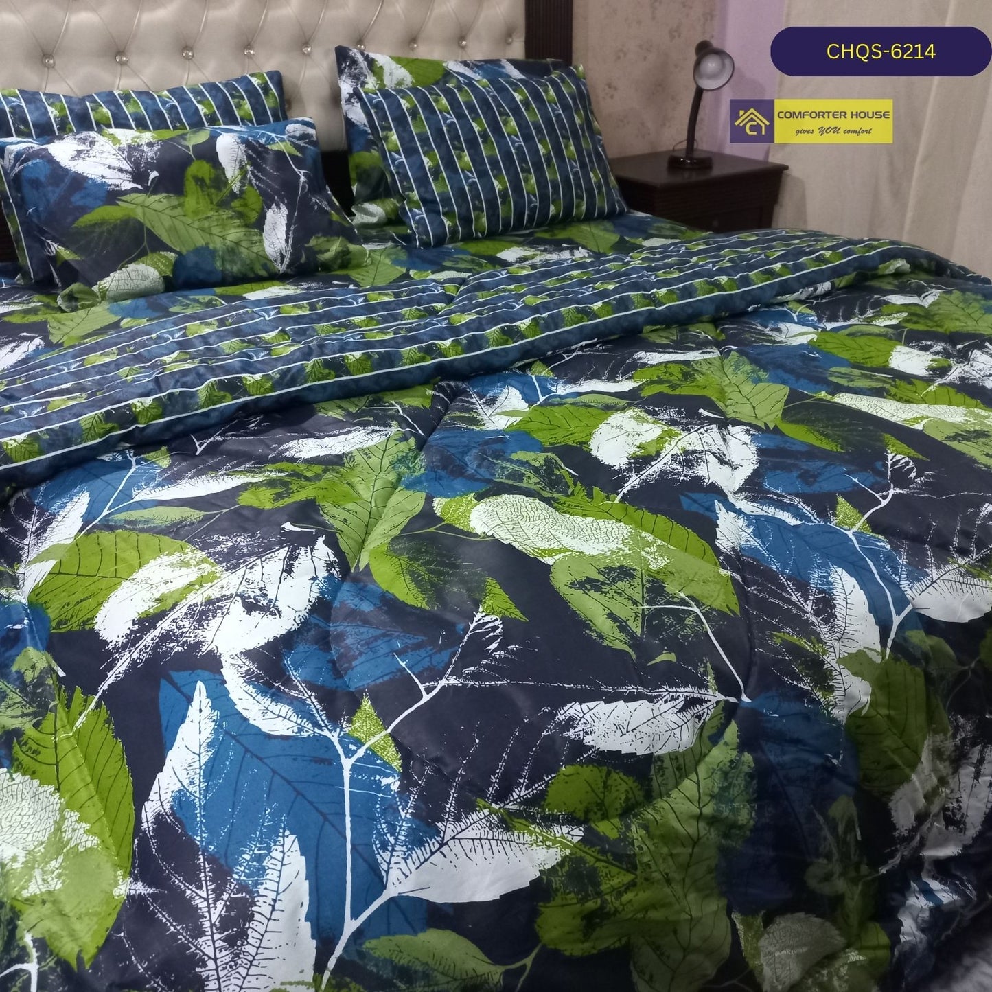 6 Pcs Vicky Razai Set | Mix Cotton | Double Bed | King Size | CHQS-6214 | Comforter House