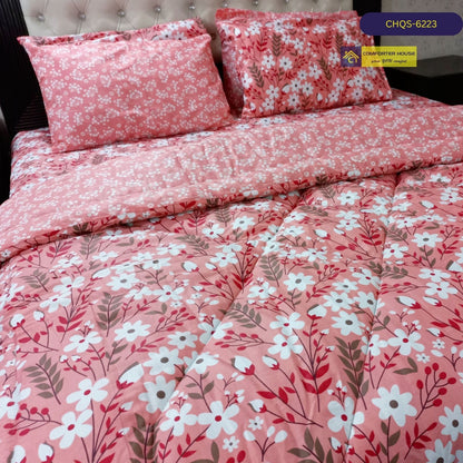 6 Pcs Vicky Razai Set | Mix Cotton | Double Bed | King Size | CHQS-6223