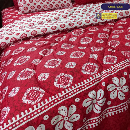 6 Pcs Vicky Razai Set | Mix Cotton | Double Bed | King Size | CHQS-6225