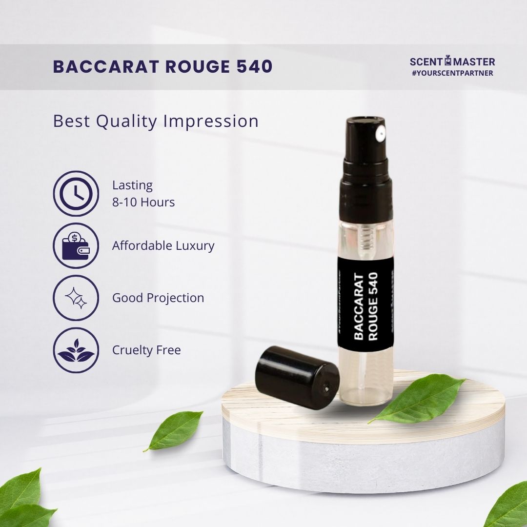 Baccarat Rouge 540 - Impression by Scent Master | 5 ML Tester Pack