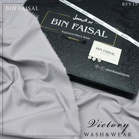 BIN FASIAL Victory Premium Quality Wash and Wear Tropical Fabric for All Seasons - White - Online at Best Price in Pakistan | BFV-15