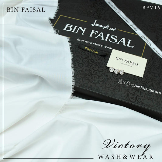 BIN FASIAL Victory Premium Quality Wash and Wear Tropical Fabric for All Seasons - Pearl White - Online at Best Price in Pakistan | BFV-16
