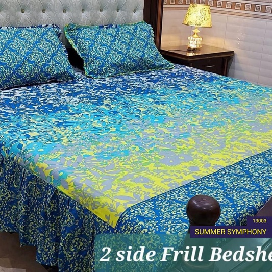 Summer Symphony - Frilled Bed Sheet