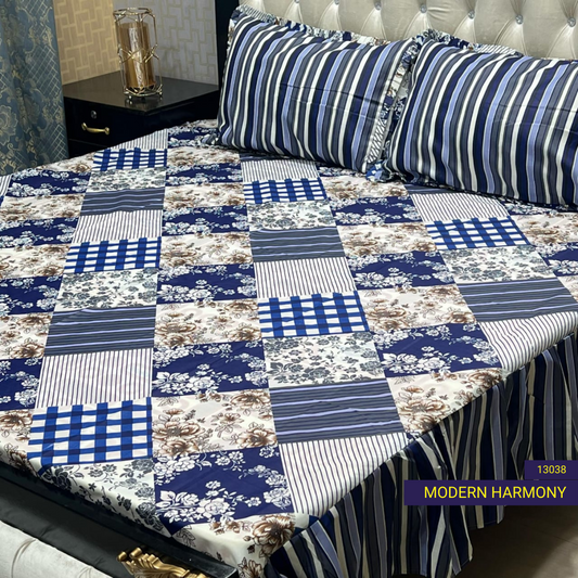 Modern Harmony - Frilled Bed Sheet