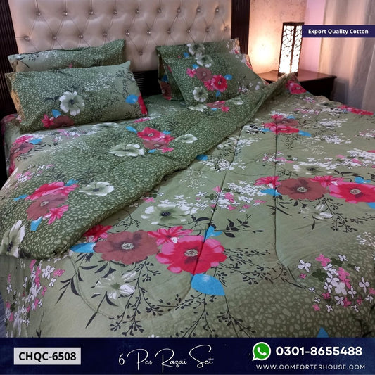 Comforter House | Pure Cotton Vicky Razai Set | Double Bed | King Size | CHQC-6508