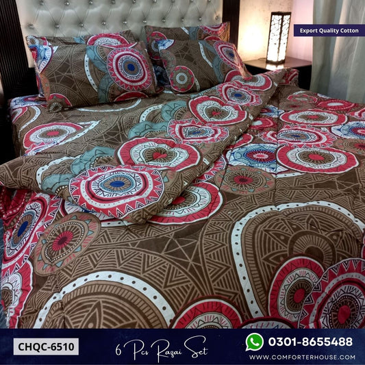 Comforter House | Pure Cotton Vicky Razai Set | Double Bed | King Size | CHQC-6510