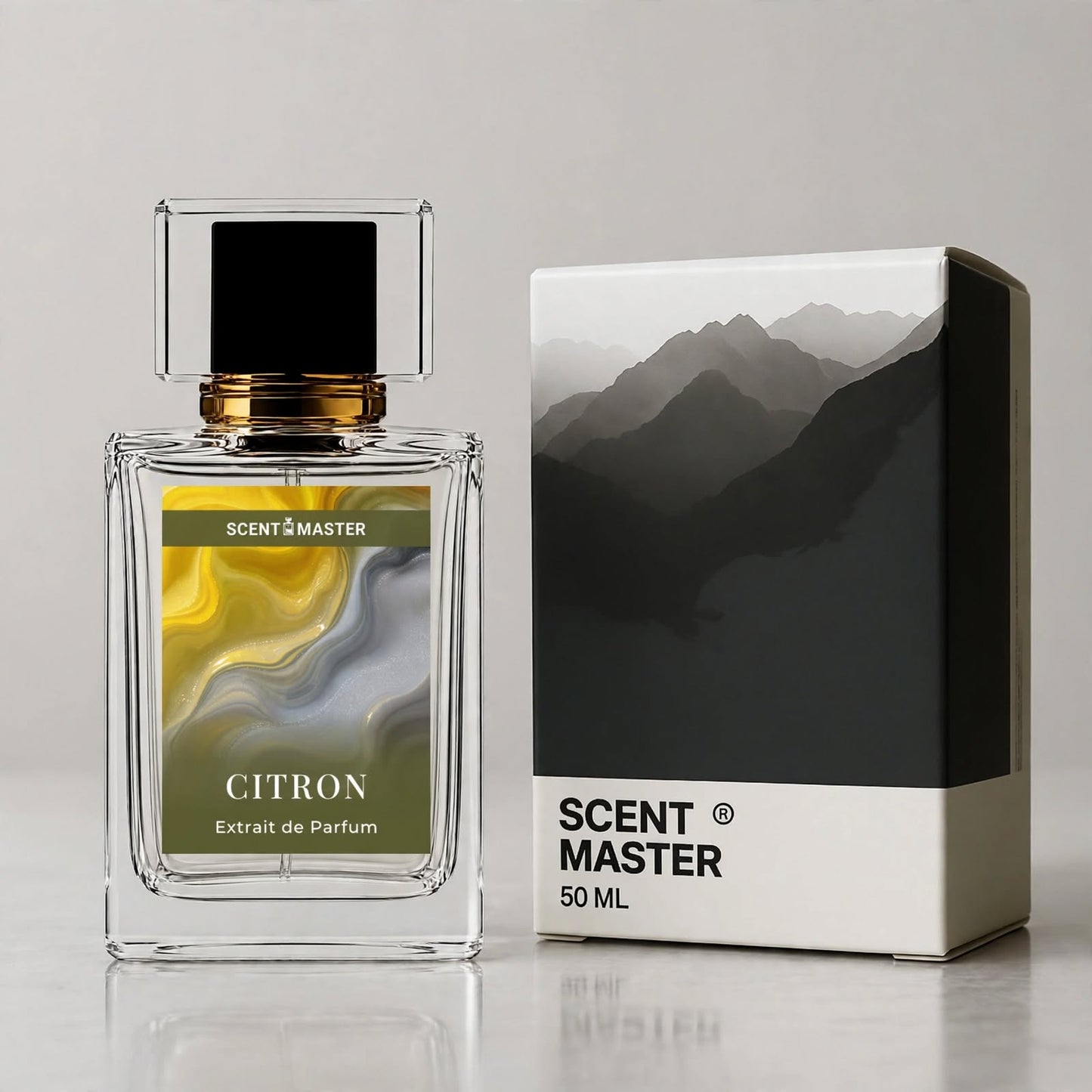 Citron Perfume Bottle and Packaging Box by Scent Master