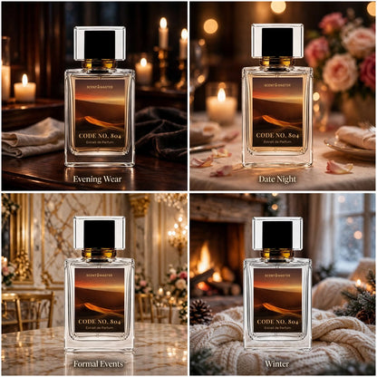 Code No. 804 Amber Woody Perfume Occasion Split Layout