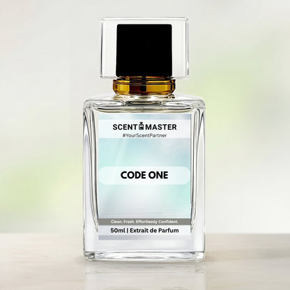 Code One by Scent Master fresh clean unisex perfume bottle for office, university and daily wear in Pakistan