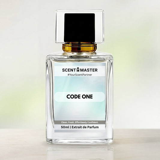 Code One by Scent Master fresh clean unisex perfume bottle for office, university and daily wear in Pakistan