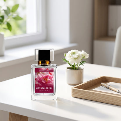 Crystal Fresh perfume in a fresh daily office lifestyle setting