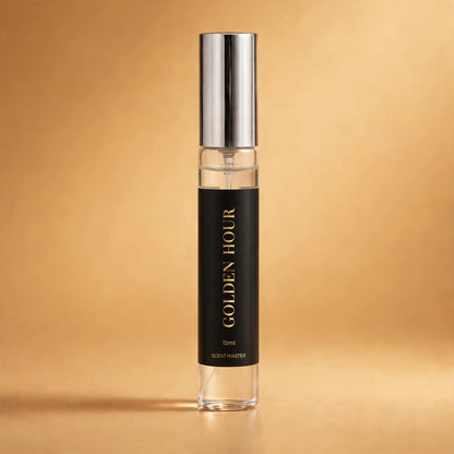 Golden Hour 15ml perfume bottle product render