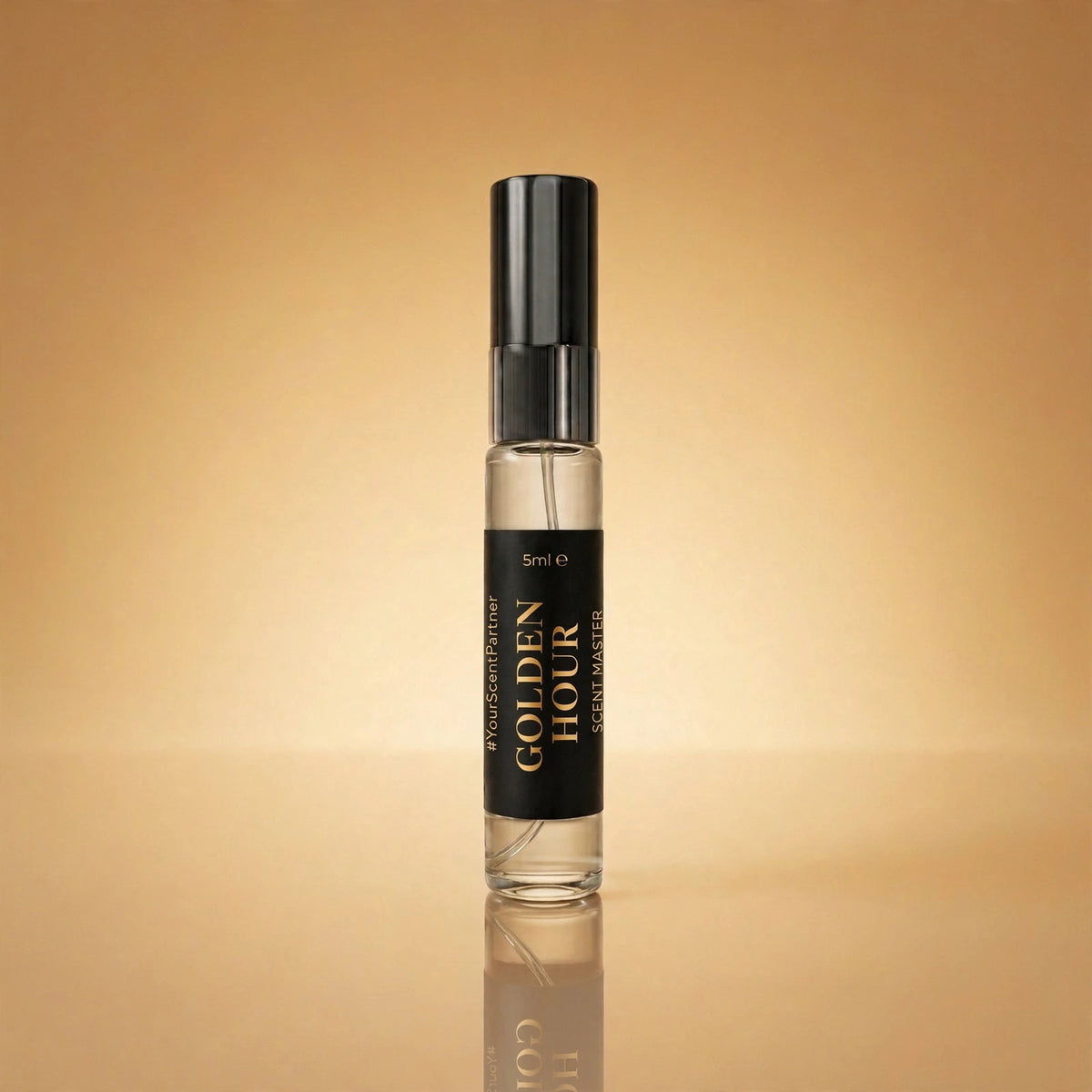 Golden Hour 5ml perfume bottle product render