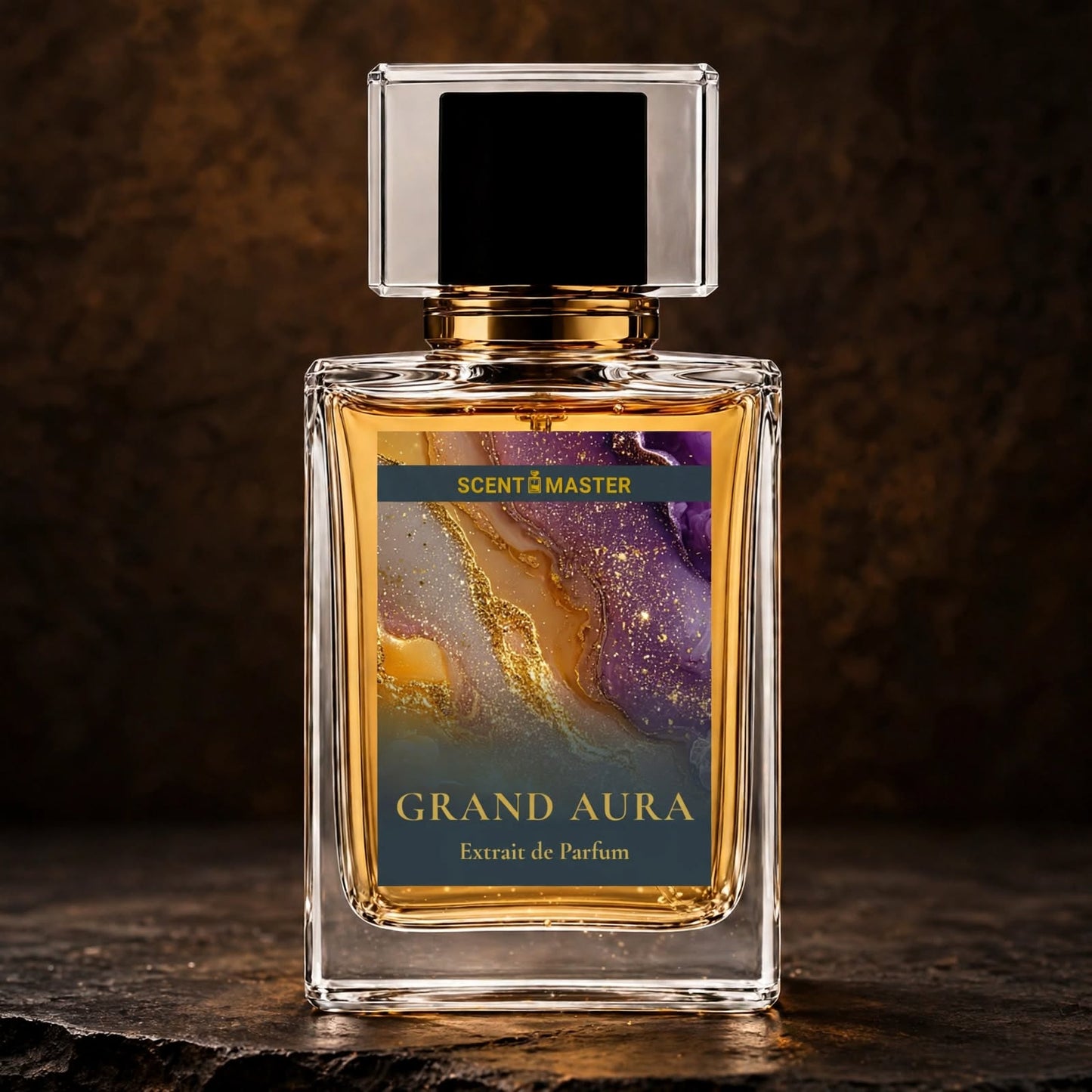 Grand Aura 100ml perfume bottle render by Scent Master