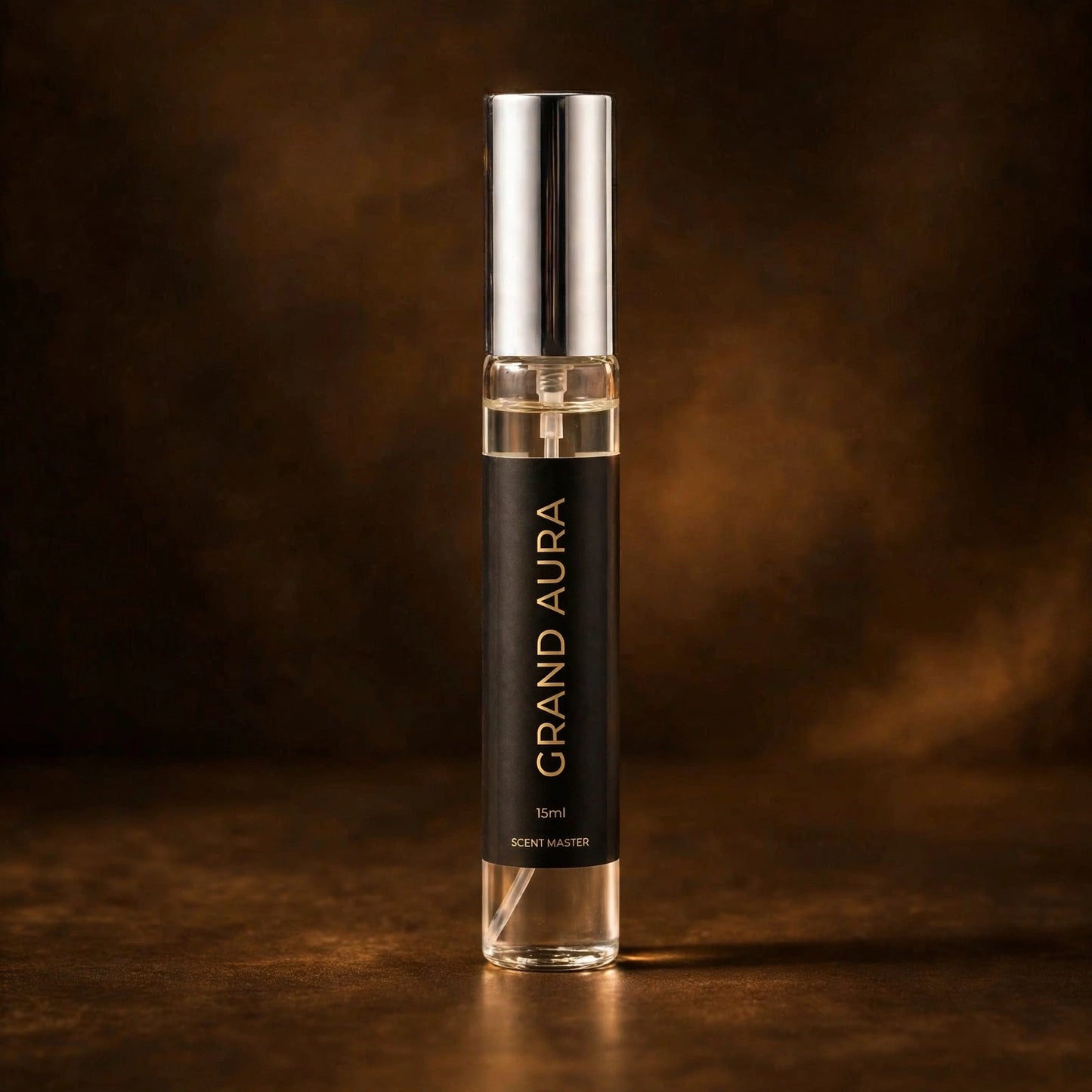 Grand Aura 15ml perfume bottle render by Scent Master