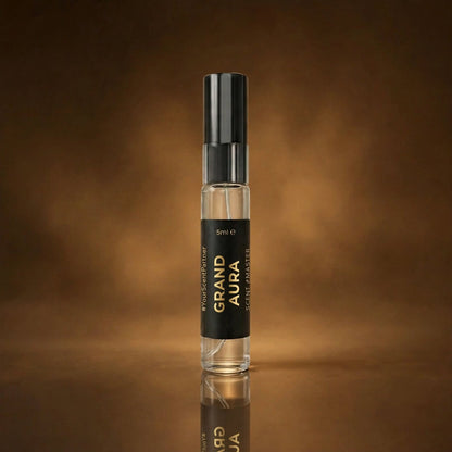 Grand Aura 5ml perfume bottle render by Scent Master