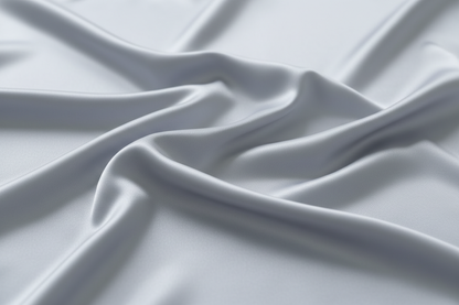 Close-up detail of premium silver grey wash and wear wrinkle-resistant fabric texture