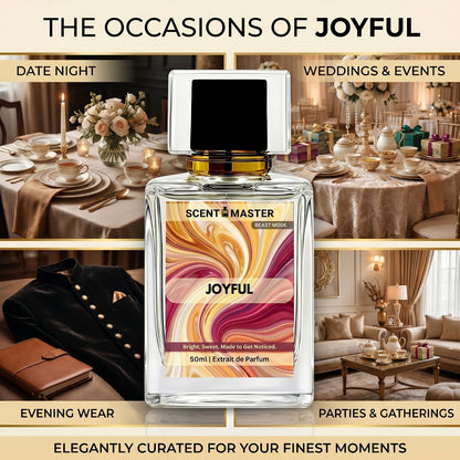 Joyful by Scent Master perfume for date night, weddings, evening wear and parties