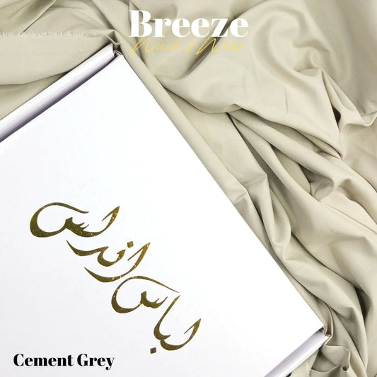 Breeze by Libas-e-Andalus - Premium Quality Wash and Wear | Cement Grey