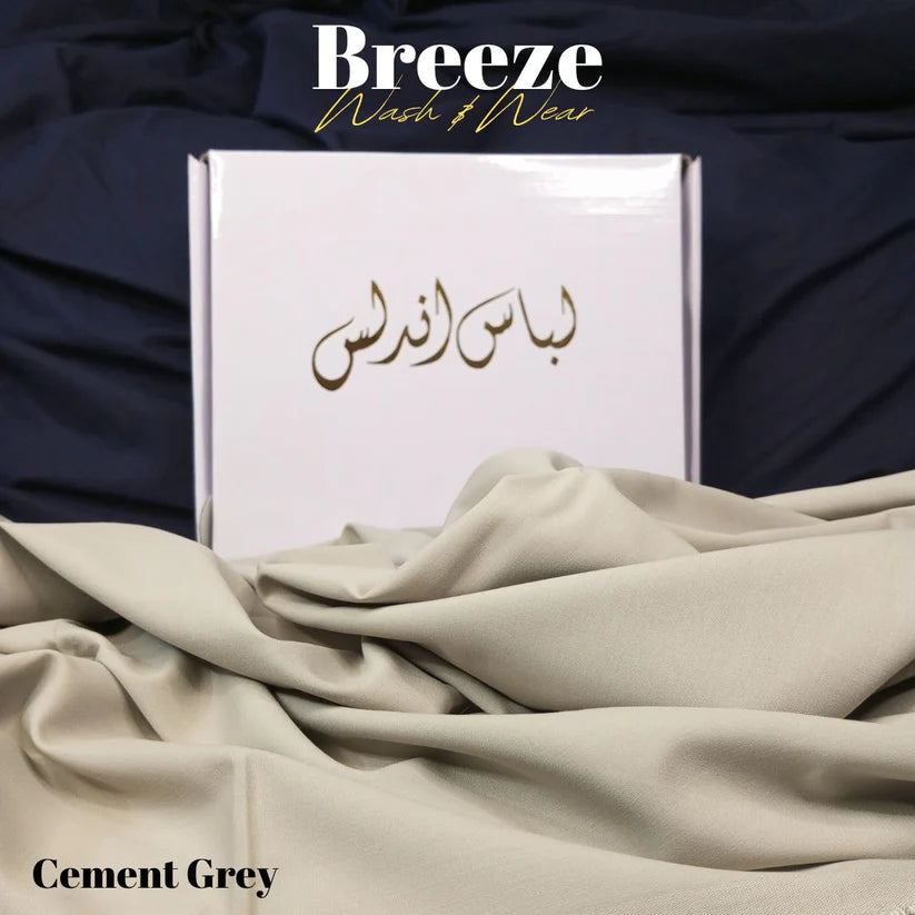 Breeze by Libas-e-Andalus - Premium Quality Wash and Wear | Cement Grey